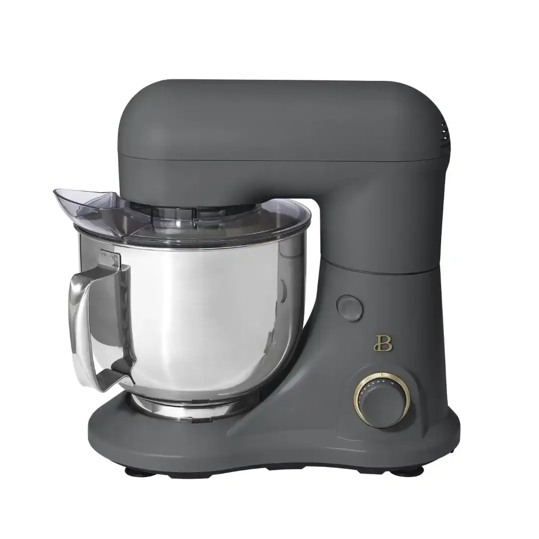 Blenders Beautiful 5.3 Qt Stand Mixer, Lichtgewicht krachtig met Tilthead, Oyster Gray door Drew Barrymore