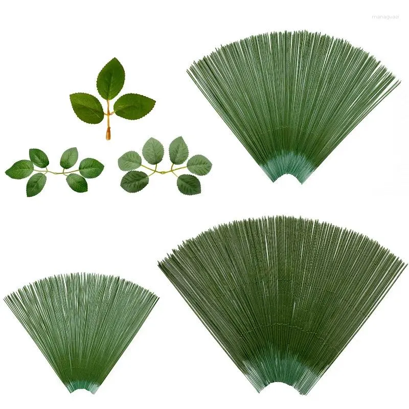 Fleurs décoratives 100pcs plante artificielle feuille de feuille de fleur de fleur en plastique bricolage de jardinage de jardinage