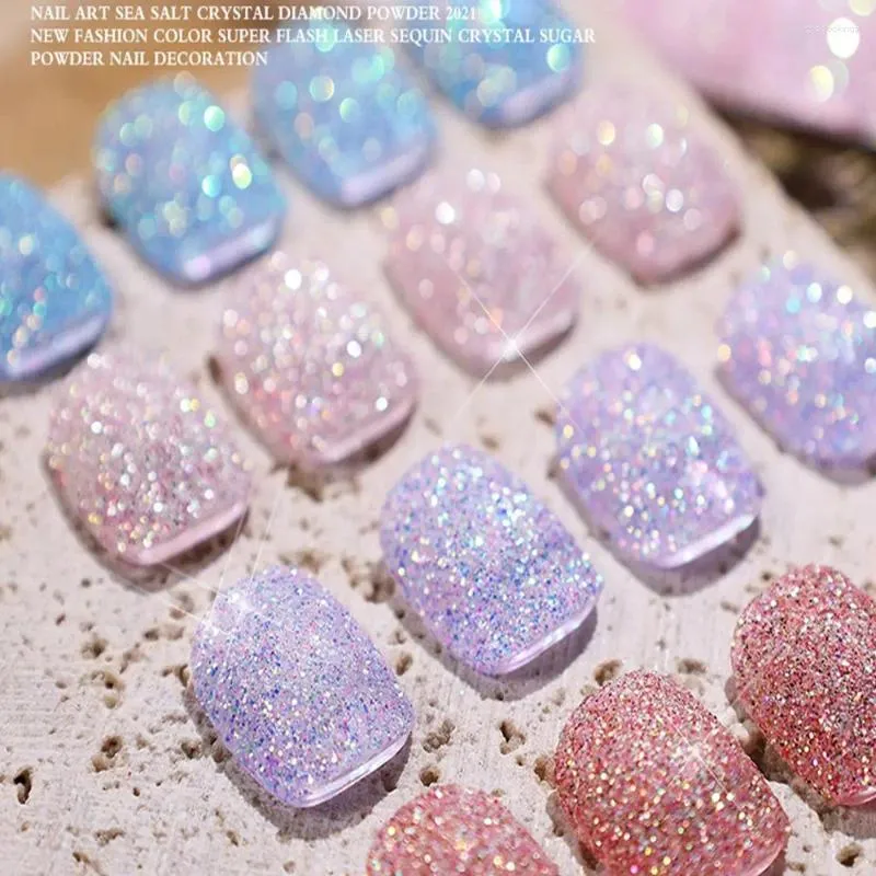 Paznokcie brokat Aurora Pigment Bawling Manicure Akcesoria Art w proszku sól morska