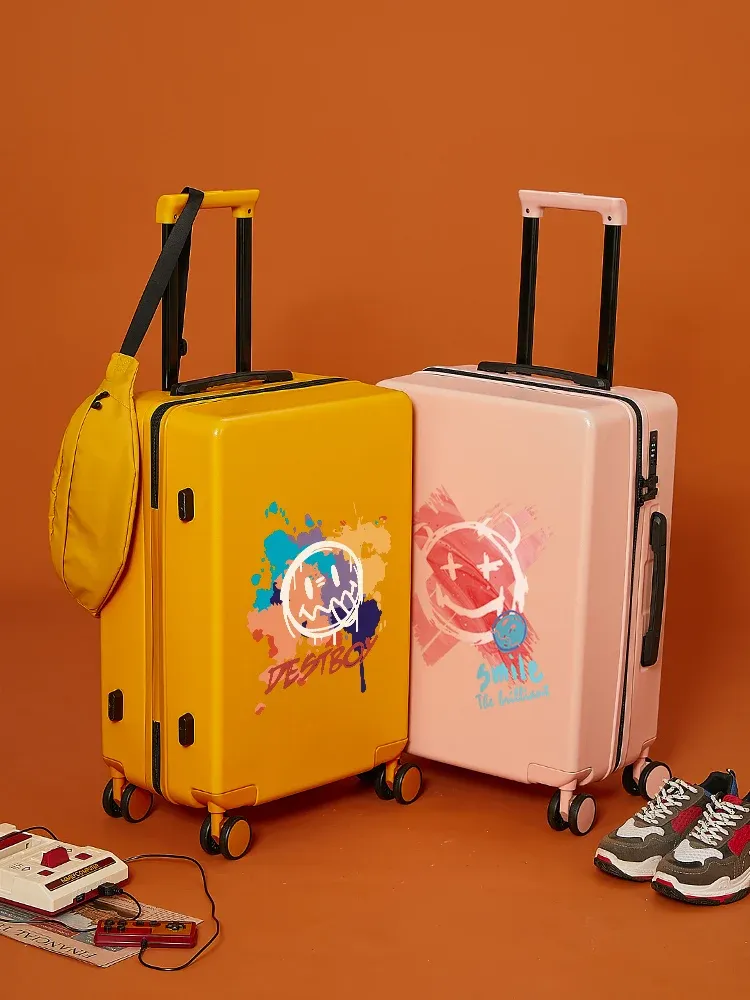Luggage 20 "Cabin -Kids Travel Tutas, 22" 24 "26" 28 "Madera para mujeres Gran capacidad Carrera con el equipaje con ruedas PC Trolley Case