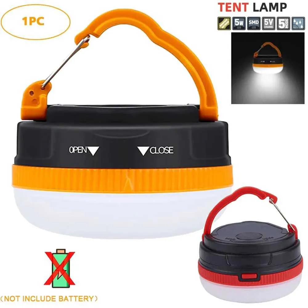 Portable Waterproof LED Tent Light with 5 Hooks - Ideal for Camping ...