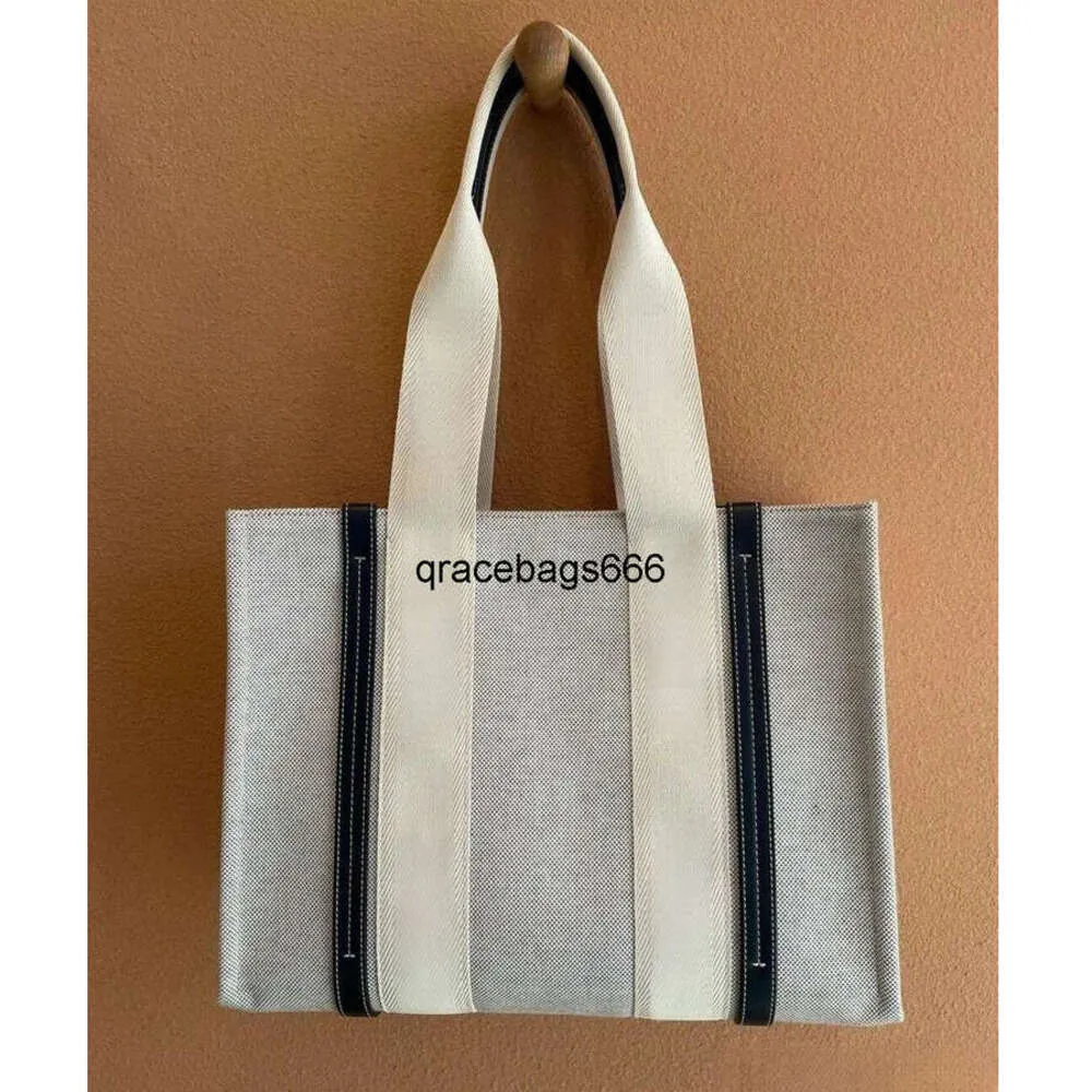 Woody Tote Designer Bag worka torebka Oryginalna literowa pasek TOTE Duże torby na zakupy na płótnie na plażę Korb