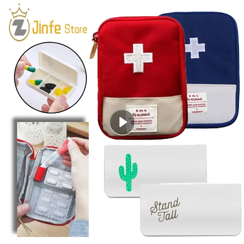 Taschen Mini MINI Tragbarer Medizin Tasche Reise Erste Aid Kit Medizin Tasche Aufbewahrungstasche Überlebens Kit Medizin Box Outdoor Notfallcamping