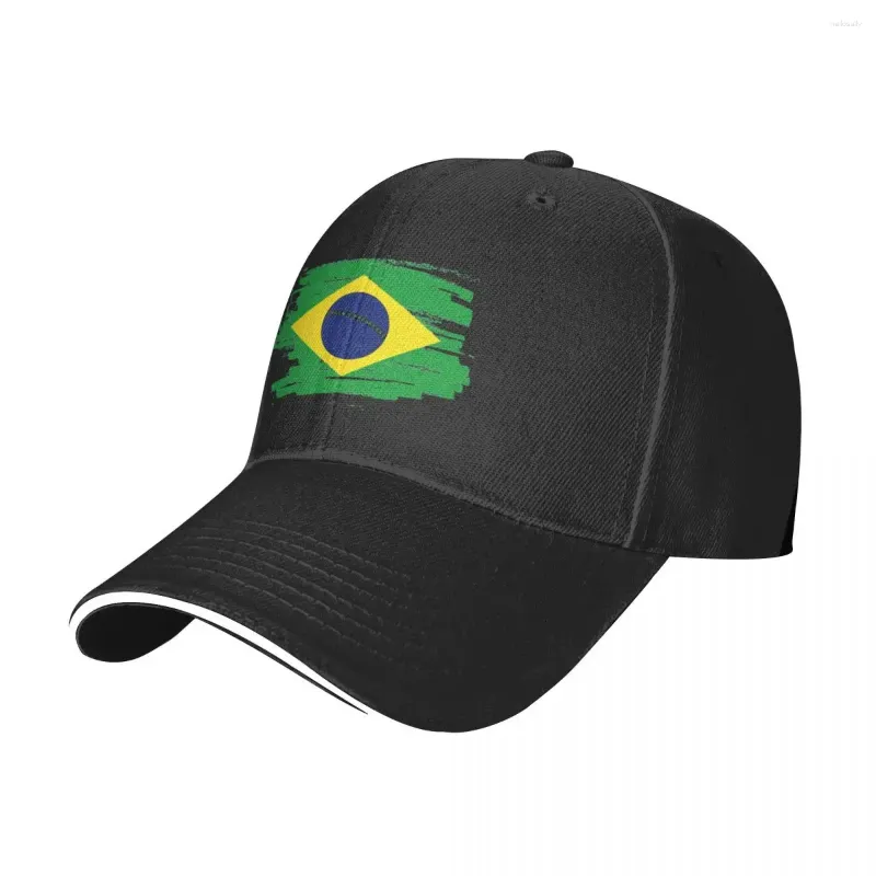 Ball Caps Brazil Flag Baseball Cap Imprimé Trendy Men de camionneur adulte Kpop Cadeau d'anniversaire de crème solaire