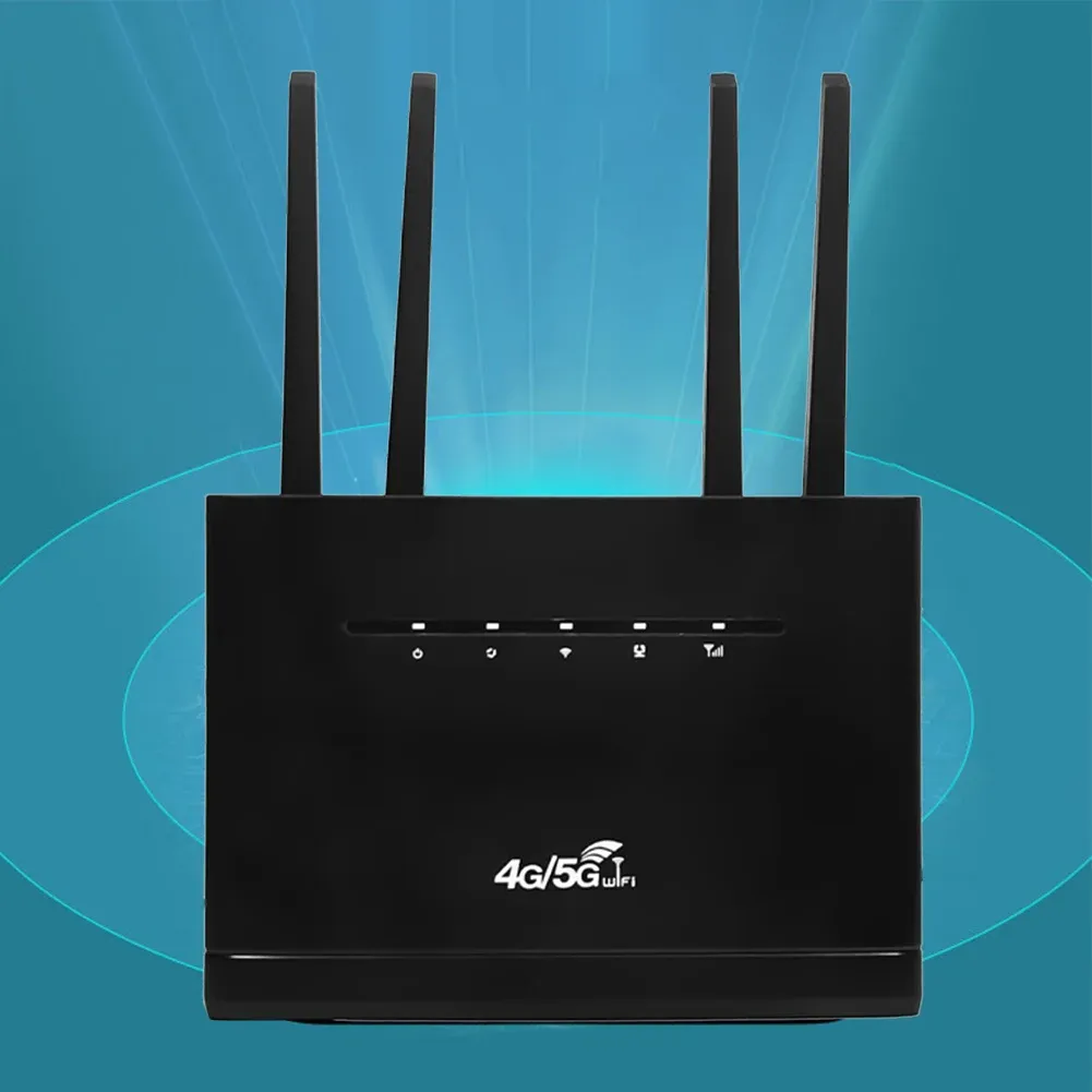 Routers 4G CPE Router 4G WiFi Router 300Mbps med SIM -kortplats Trådlöst modem Support 32 Användare Trådlöst Internet Router för hem/kontor