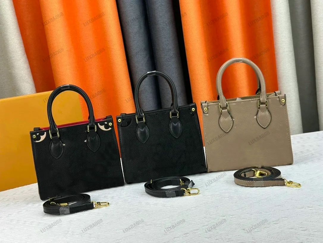 M46993 Onthegos BB M47054 PM MM GM Tasarımcı Çanta Çantası Hobo Çöp Debriyaj Akşam Baget Tote Çantası Crossbody Omuz Çantası Pochette Accessoires