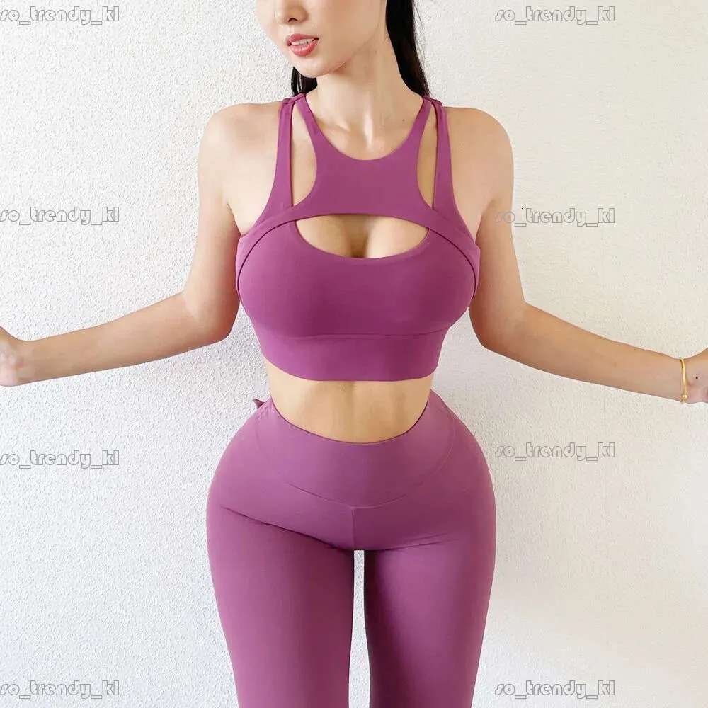 Trailsuit Sportwear Yoga Kıyafet Sıkı Taytlar Spor Sütyen Elastik Fiess Gym Set Kadın Takımını 13 Renk 35