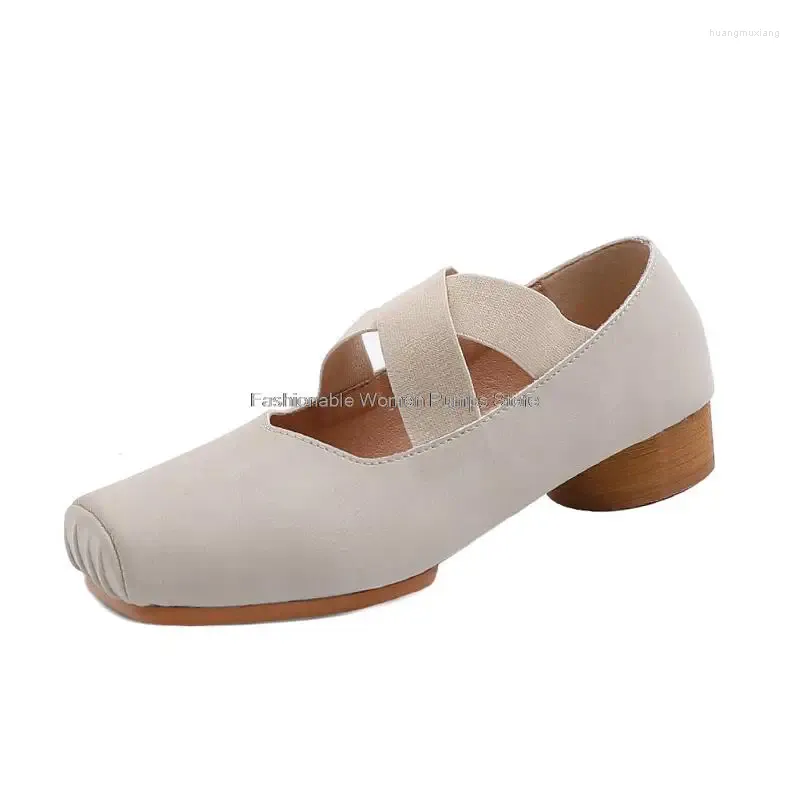 Chaussures décontractées Square-Toe Mary Jane 2024 Ballet d'automne STACTES
