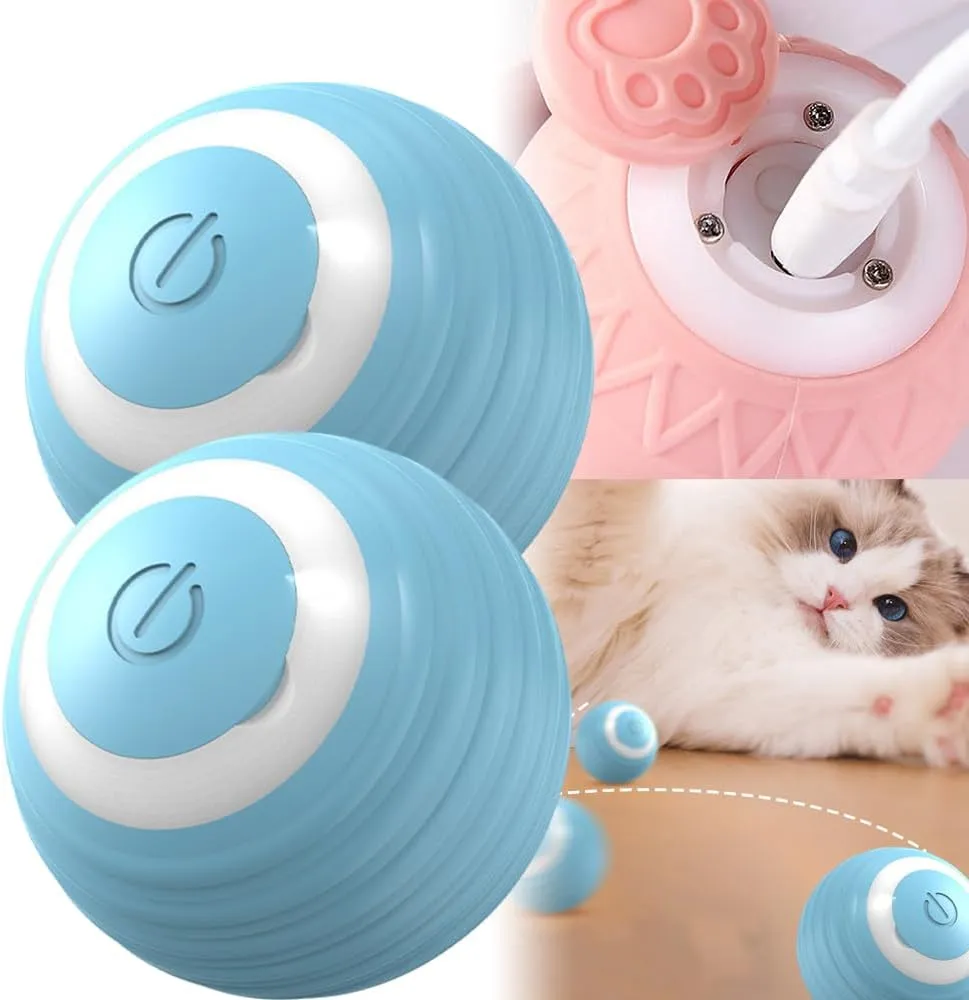 Balle Interactive Pour Chat Et Chien - Jouet Roulant USB Rechargeable, 3 Modes De Jeu, Autonome Et Amusant !