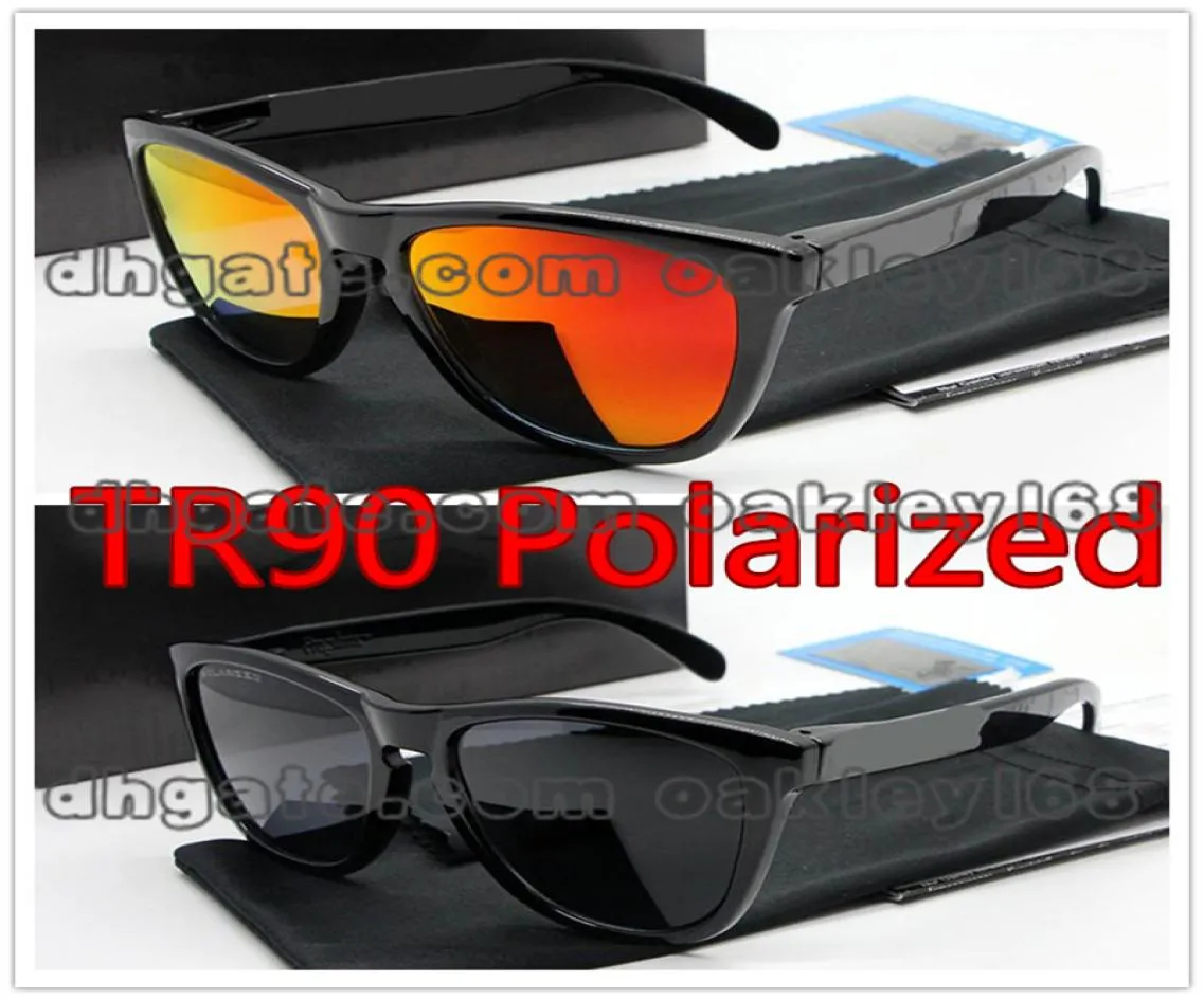 High Quality Outdoor Brand Frog Skin 9245 Sunglasses TR90 Frame Men And Women Polarized Sunglasses With Case And Box3068991