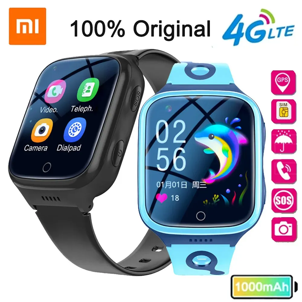 Orologi Xiaomi 4G Smart Watch's Smart Watch GPS Video Call Camera SOS Posizionamento del display impermeabile LBS Tracker Smart Watch