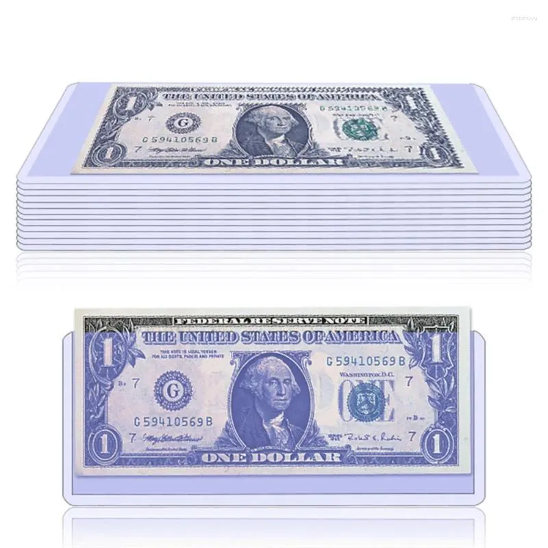 Torby do przechowywania Chzimade 50pcs Paper Money Coleking Stamp Bag Protect Sleeves Banknote Hard Shell