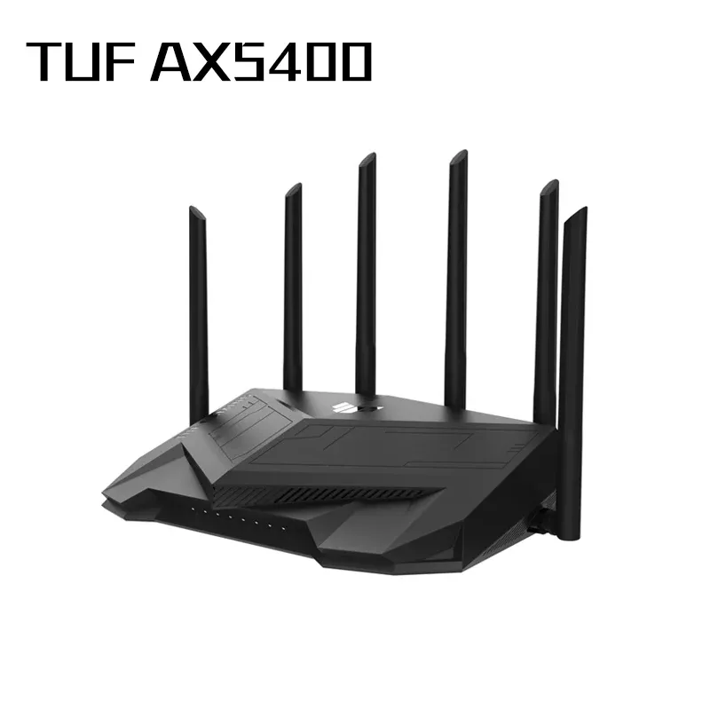 Routers ASUS TUFAX5400 TUF Gaming AX5400, Dual Band WiFi 6 Gaming Router, Ofdma, BSS Coloring och Mumimo, 2 Gbps Wired Speed ​​for NAS