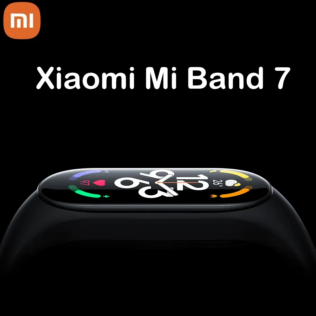 リストバンドXiaomi Mi Band 7スマートブレスレット6カラーアモールスクリーンMiband 7 Blood Oxygen Fitness Traker Bluetooth防水スマートバンド