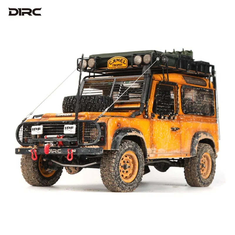 Auto D1RC D90 Defender Camel Trophy 1/10 Scala Offroad Crawler Remote Control Truck per auto di grado RC di grado per adulti, giocattolo modello elettrico