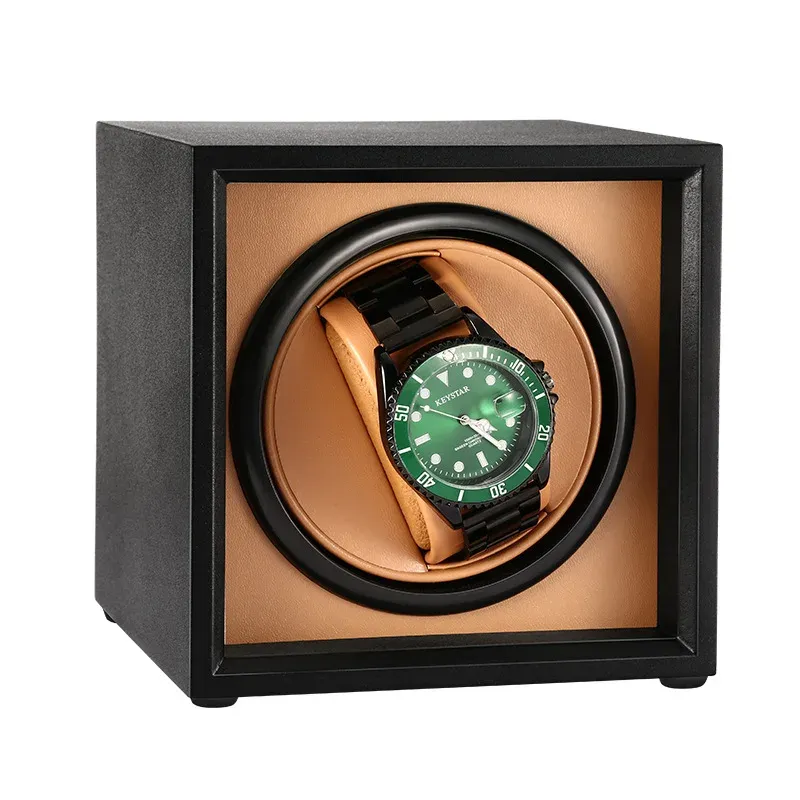 Horloges Watch Winder voor automatische horloges enkele slots opbergdoos USB typec voeding Mechanische horloges stofdichte mini -motorbox