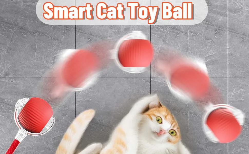 Pet Cat Ball That Moves On Its Own Automatic Rolling Ball Smart