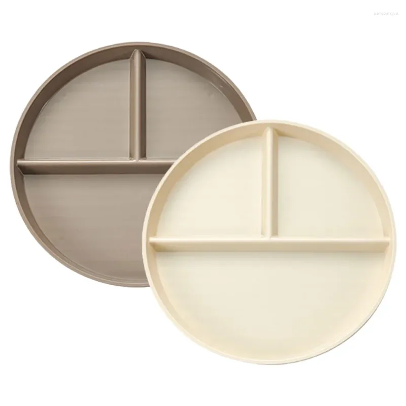Устройство посуды Устанавливает 2 ПК Количественные тройные пластины с пластинкой.