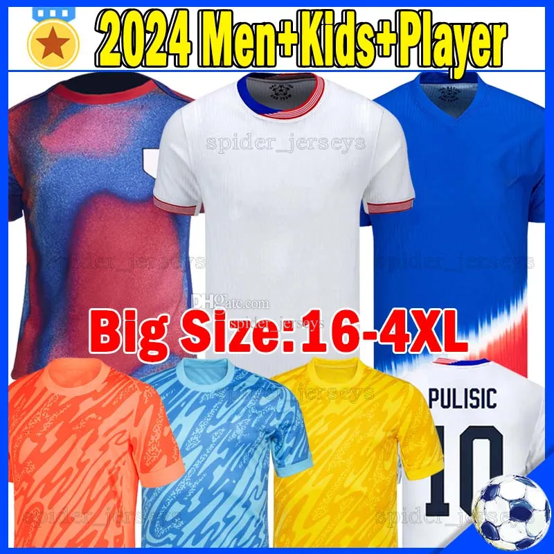 Xxxl 4xl 2024 REYNA PULISIC SOCCER JERSEYS 24 25 ZSES McKENNIE SWANSON ADAMS Musah Pulisic Smith Bramkarz koszule piłkarskie