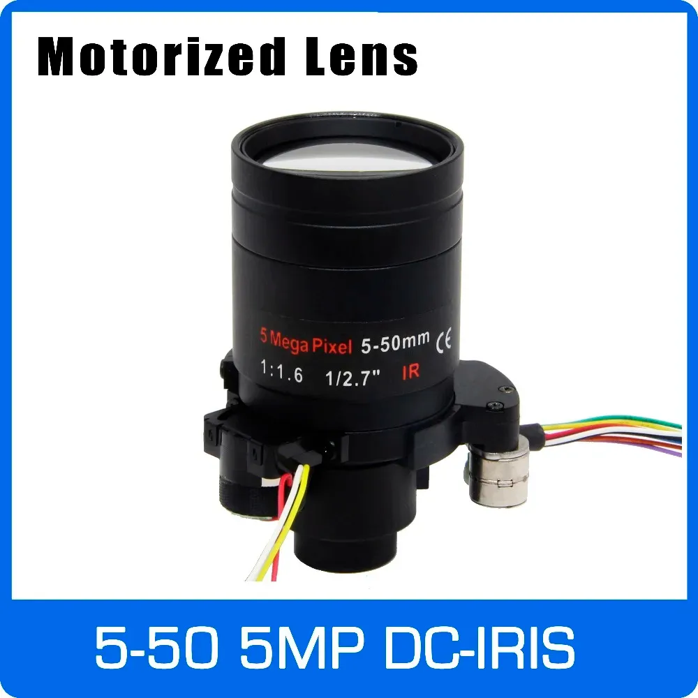 MOTEUR DE LECS 5MEGAPIXEL Varifocal Lens 550mm D14 DC IRIS Vue longue distance avec zoom motorisé et focus pour 1080p / 5MP AHD / IP
