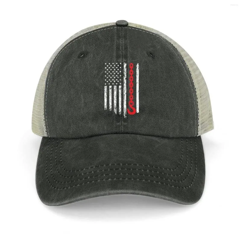 Berets American Tow -Tulch Operator Flag ковбойская шляпа пляжная сумка папа папа бейсбол мужчина женские