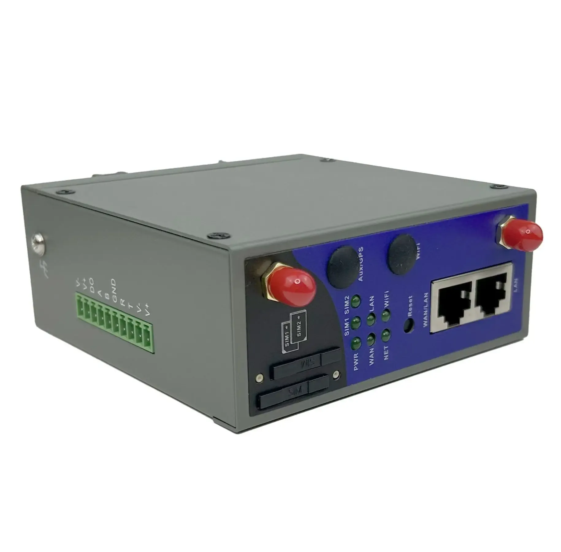 Маршрутизаторы Zlwl Industrial ZR3000 Стабильный прочный беспроводной 4G LTE Wi -Fi VPN маршрутизатор с двойной SIM -картой и RS232/RS485