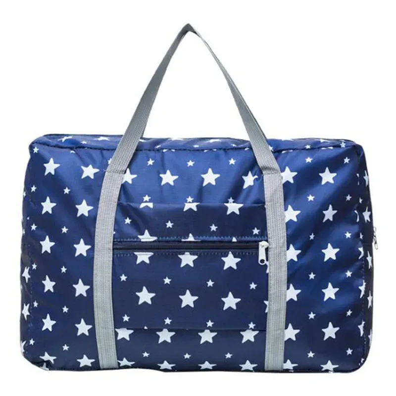 Bags Unisex Foldable Hand Travel Bag Oxford Cloth Storage Bags Small Organizer Men Handbag Weekender Waterproof Portable Luggage Bag