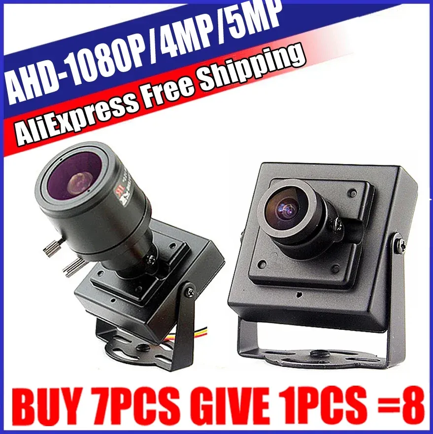 Lens Super Small Metal CCTV Mini Ahd Camera HD 5MP 4MP 1080p 2,0 Мп Sonyimx326 Little Cam HD Полная цифровая микро -безопасность с кронштейнами