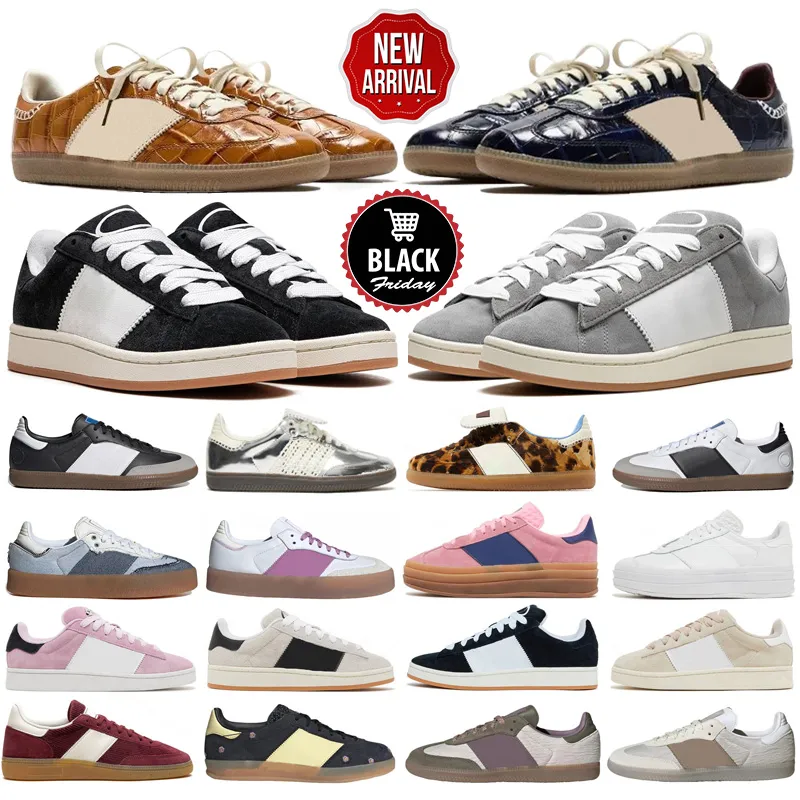 2024 Designer Sneakers Denim Leopard Outdoor Joggers in Navy Brown Night White