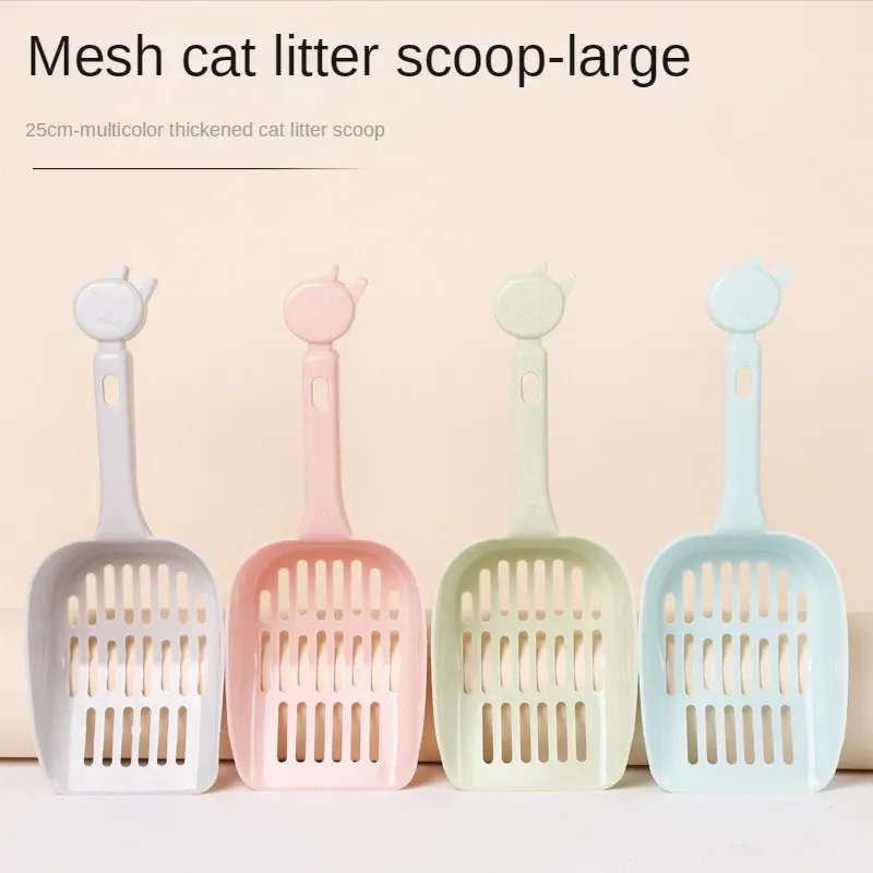 Housevriank Plastic Cat Litter Scoop Pet Care Sand Sand Scooper Scooter Hollow Cleant Tool carill