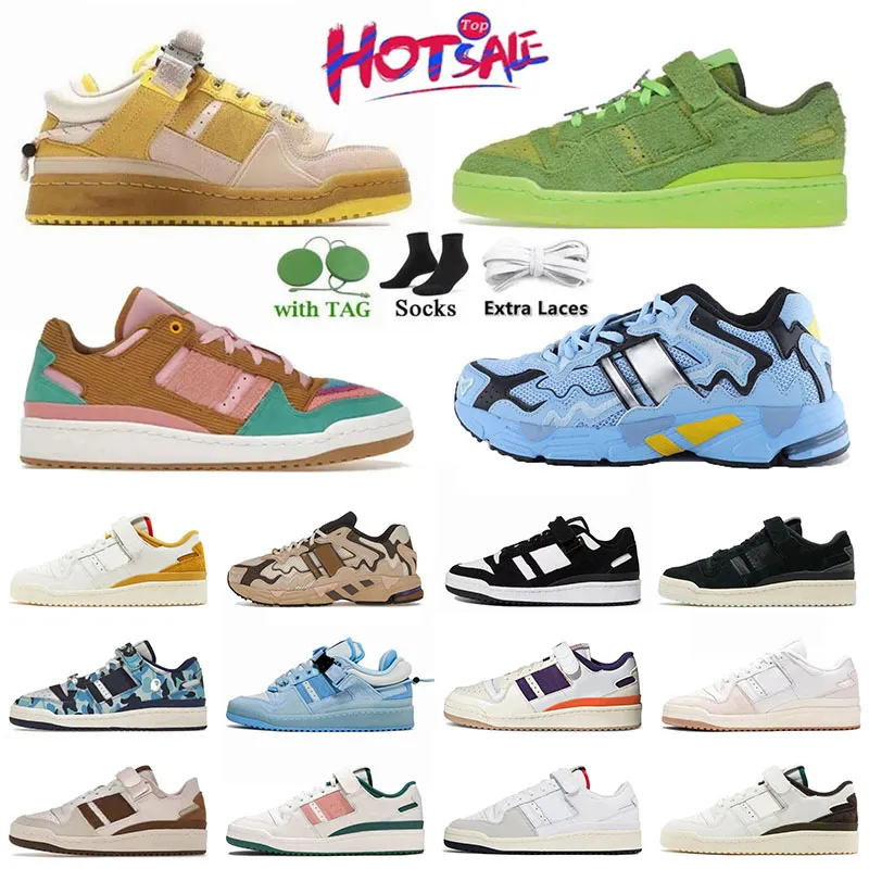 High quality Casual Shoes Bad Bunny Forum Low x Mens Triple Black Easter Egg Women Running floor Pink Brown Back to School Grey tennis Green Suns Trainers Sneakers 36-45