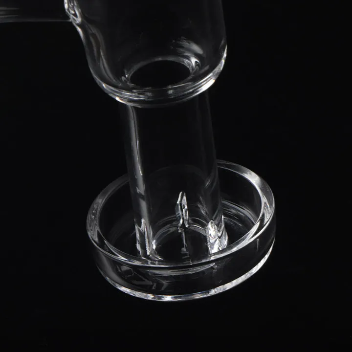 Palenie płaskiej górnej górnej części kwarcowej banger z szklanym bąbelkowym węglowodanowym czapką i perłami kwarcowymi 6 mm