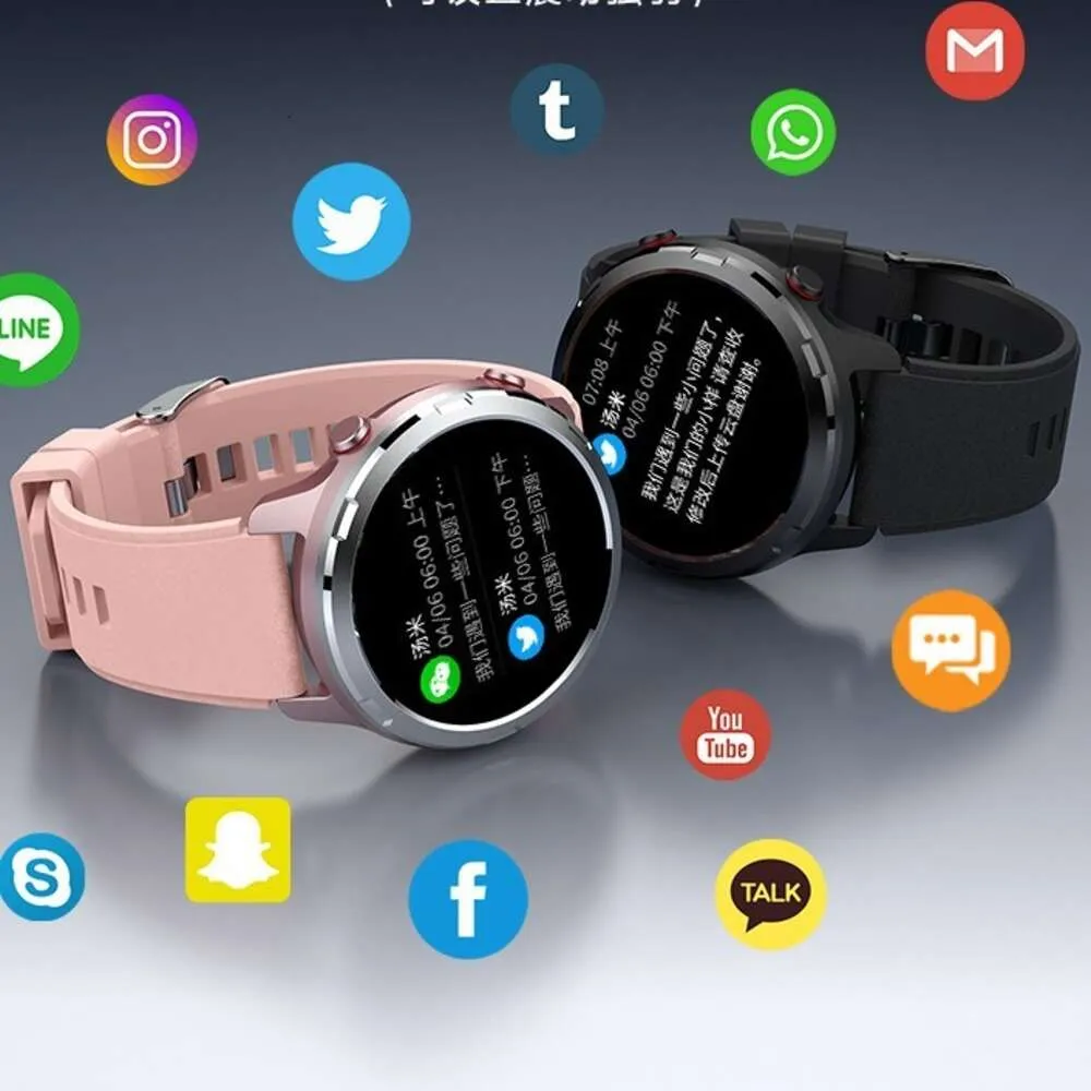 Nowy okrągły pierścień smartwatch GPS BEIDOU Pozycjonowanie ćwiczeń tętna ciśnienie krwi