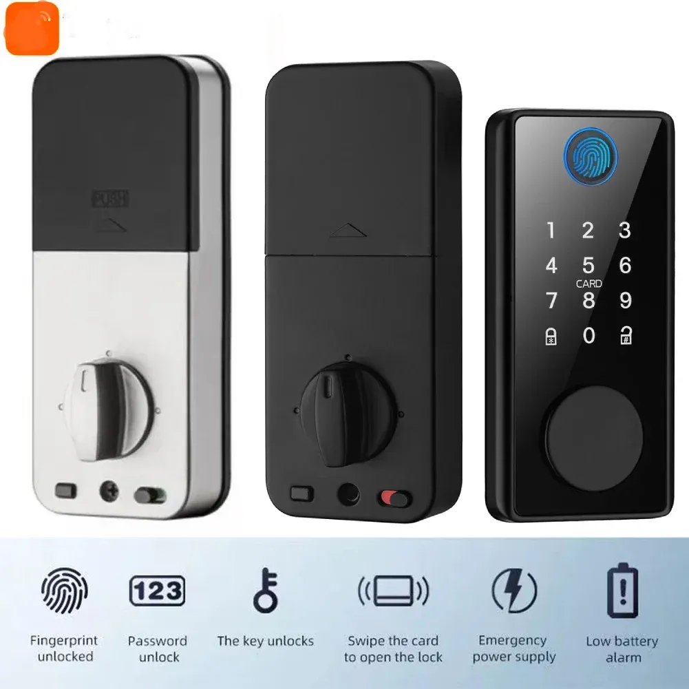 Controle inteligente bloqueio de deadbolt ty wifi aplicativo digital sem chaves de entrada