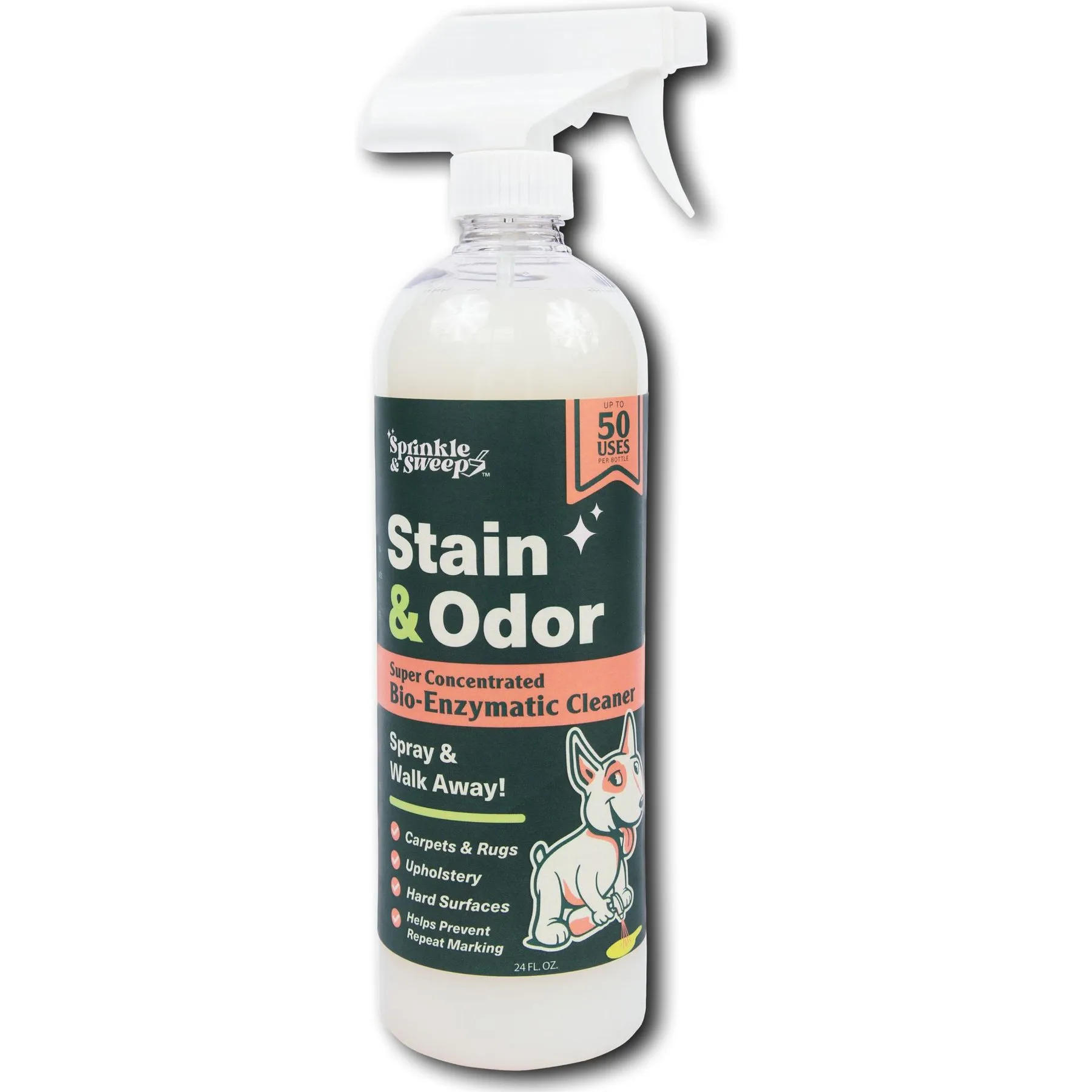 Pet Stain Odor Eliminator Spray 24oz Bottle Neutralizes