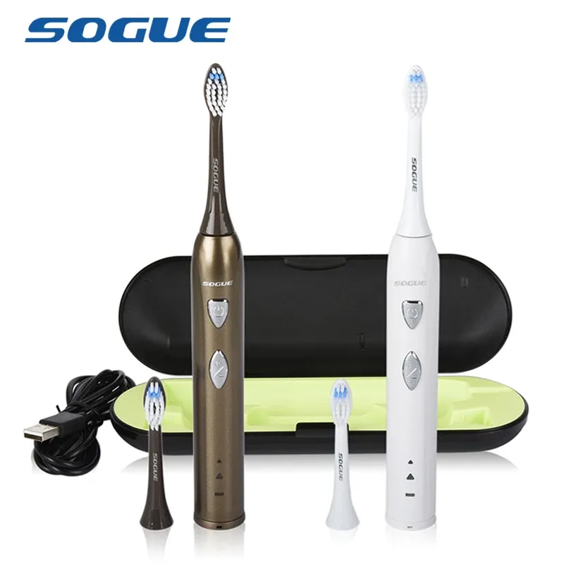 Heads SAGE SONIC TOUTBRUSH TRIVE DOOS MAGEV MOTOR USB LADING WATERDE FDA BRUSCHHEAD ELEKTRISCHE ECCOVA DE DENTE ELETRICA SONICO