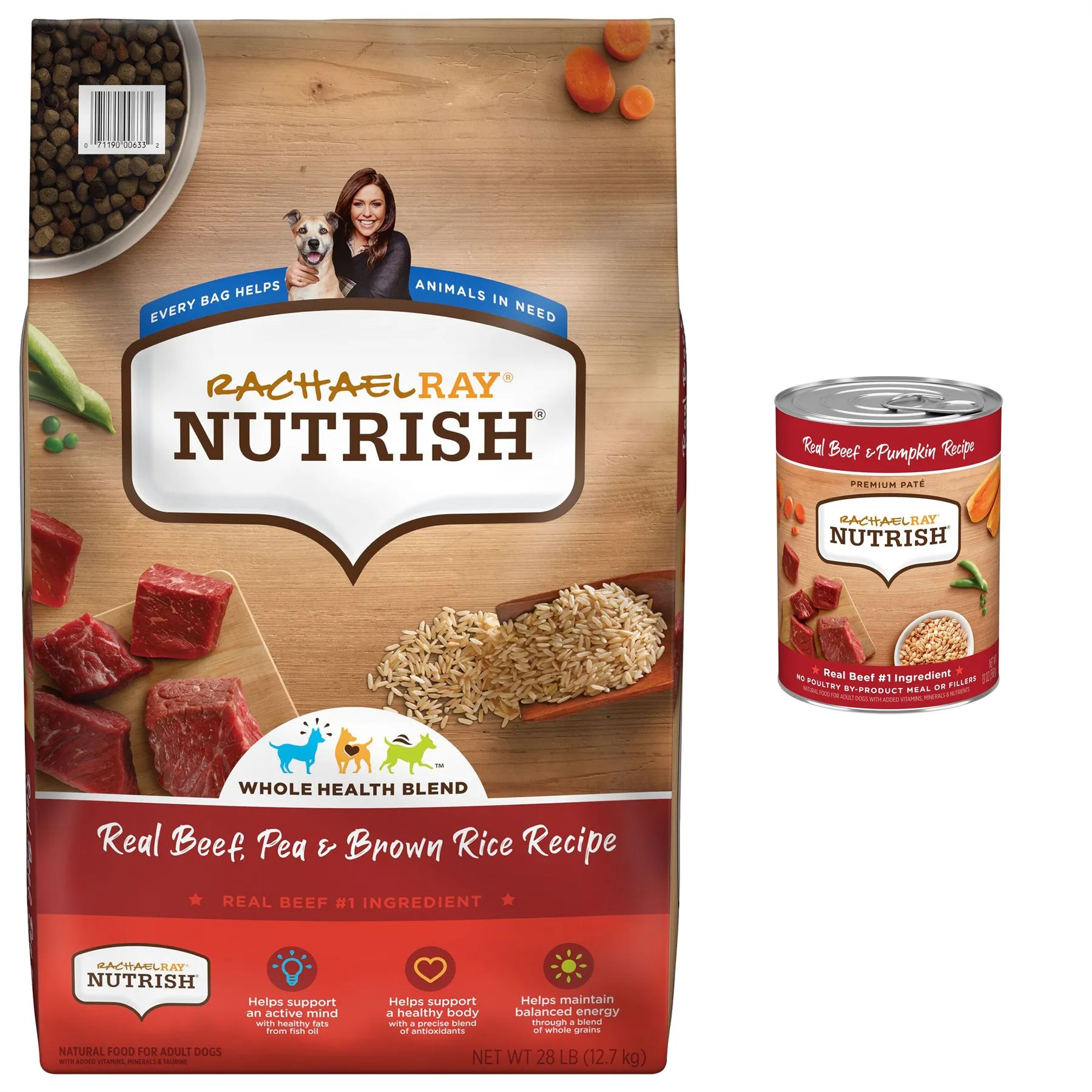 Rachael Ray Nutrish Real Beef Dog Food Variety Pack: Dry Wet, 12