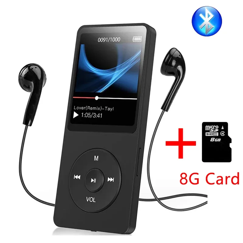 プレーヤー8G TFカードMP3/MP4 Bluetooth Sports Music Player Mini Walkman1.8インチスクリーン学生学習リスニングTFカードスポーツMP4プレーヤー