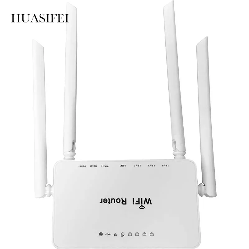 ルーターWE1626 300Mbpsワイヤレス4G WiFiルーターOpenWrt OMNI II Huawei E3372Hのアクセスポイント4つの外部アンテナを搭載したUSBモデム4G