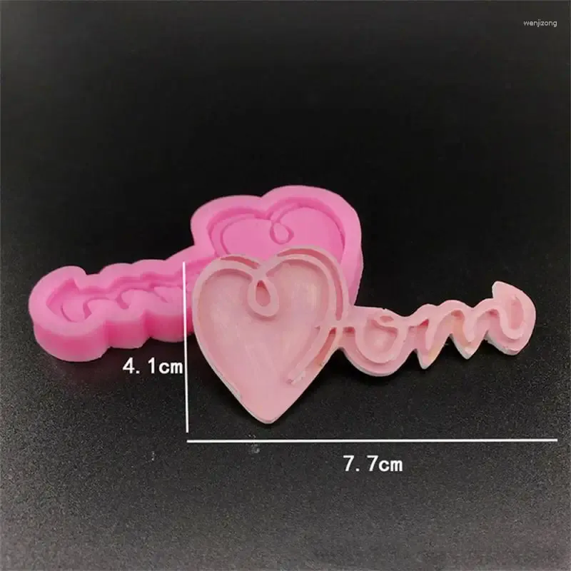 Baking Moulds Soft Silicone Mold Family Cake Decoration Dad Mother Gift Fondant Chocolate Kitchen Fudge Tool Resin Art Pendant