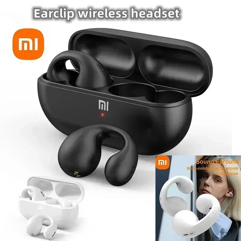 Hörlurar xiaomi benledning Bluetooth hörlurar trådlöst headset mini sport öronsnäckor tws öron krok vattentät portabilitet hörlurar