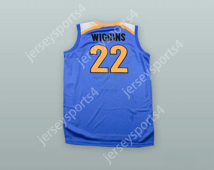 CUSTOM ANY Name Number Mens Youth/Kids ANDREW WIGGINS 22 HUNTINGTON PREP BASKETBALL JERSEY TOP Stitched S-6XL