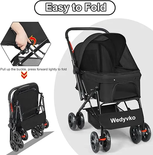 Wedyvko P03 Pet Stroller For Medium Dogs 3 Wheel... From Phgate, $87.81 |  DHgate.Com