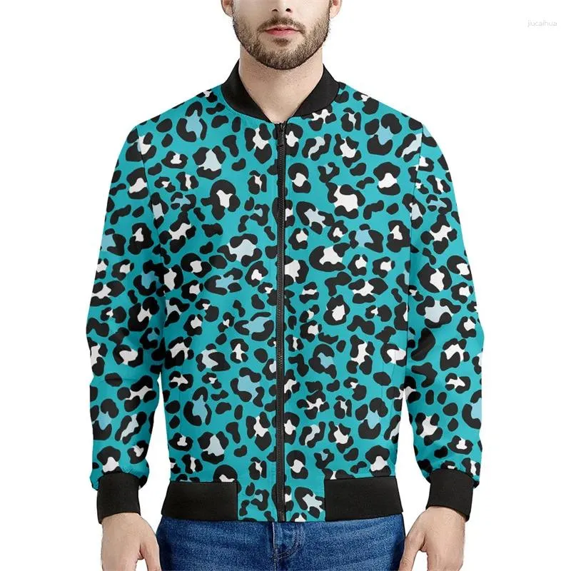 Men's Jackets Fashion 3d Printed Leopard Zipper Jacket For Men Women Personality Sweatshirt Spring Autumn Street Long Sleeve Coats