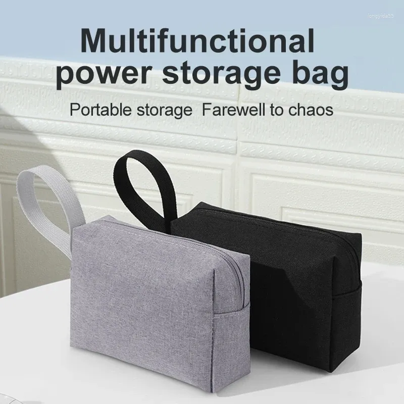 Storage Bags Zipper Power Charger Data Cable Bag Usb Mouse Flash Disk Box Digital Accessories Pouch
