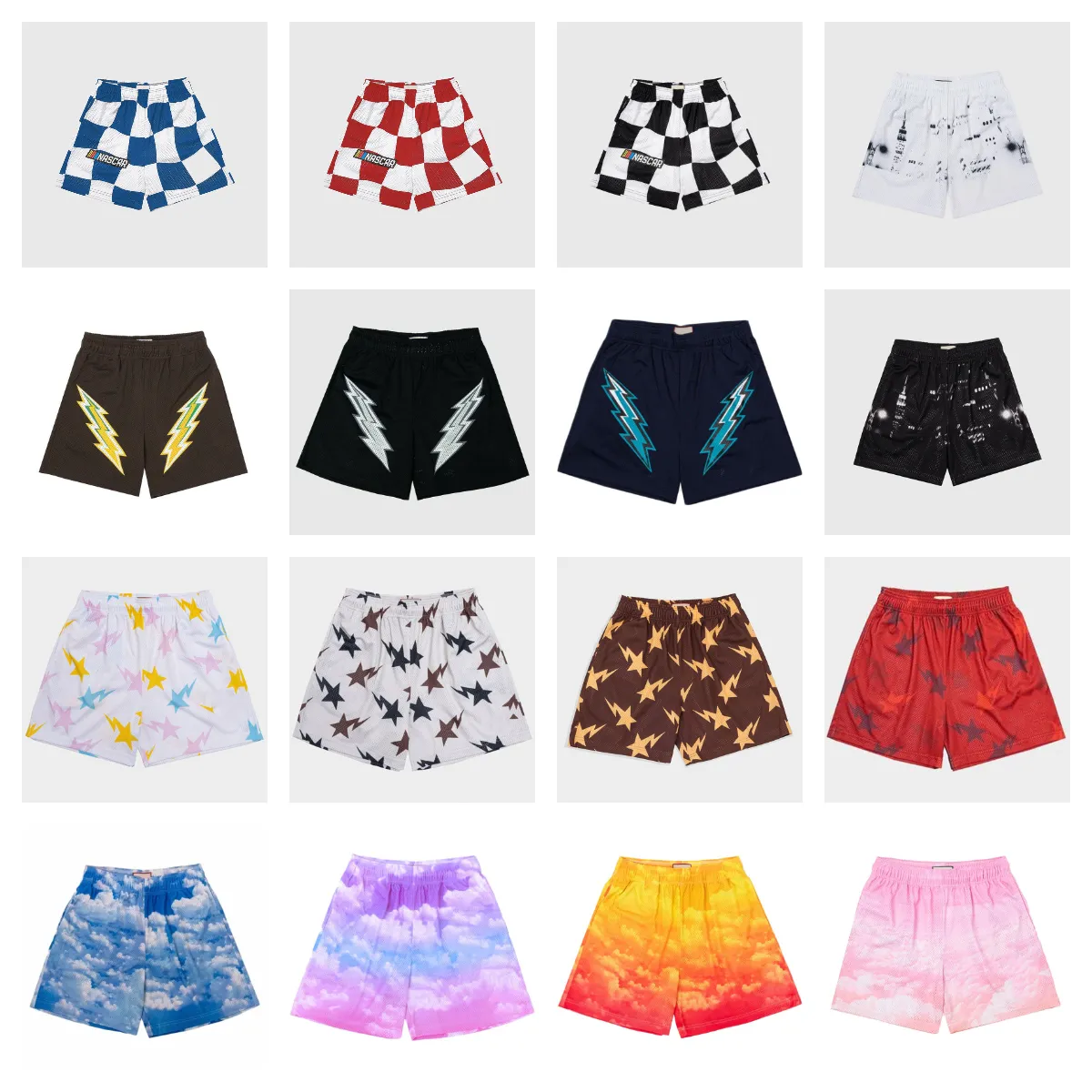 Eric Mesh Shorts Biker shorts Heren Swim shorts Korte man Dames korte basketbal Korte broek Fitness Loose voetbal Sport Beach Designer Shorts Men Shorts Kort