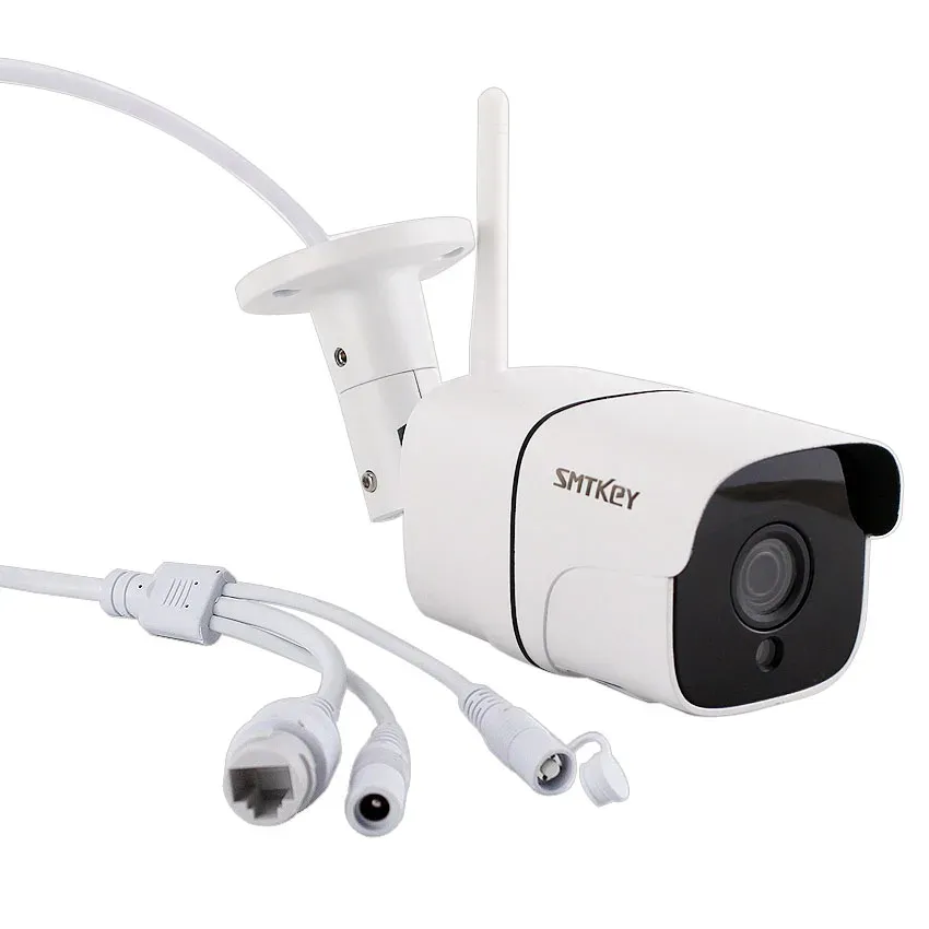 عدسة ONVIF لاسلكية أو سلكية ثنائية الاتجاه صوتي 1080p كاميرا IP DC12V أو خارج الرؤية الليلية المقاومة للماء 2MP 2MP