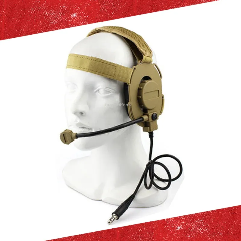 Accessories Shooting Communication Headset Use with Ptt Tactical Paintball Sports Headset Airsoft Hunting Headphone Earmuff