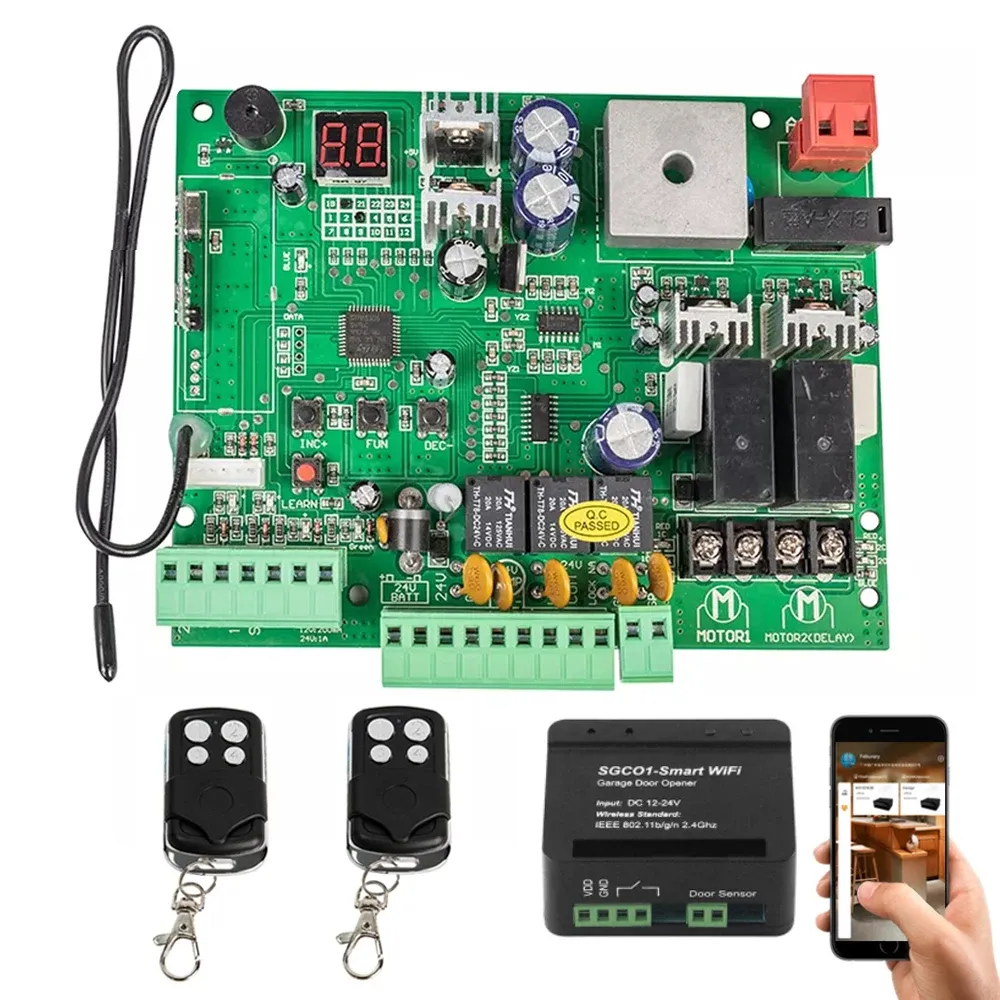 Kontrola tablica PCB 12 V/24 V dla automatycznej podwójnej huśtawki Tablica sterowania panel sterujący System Centrum sterowania System Wymień złącza