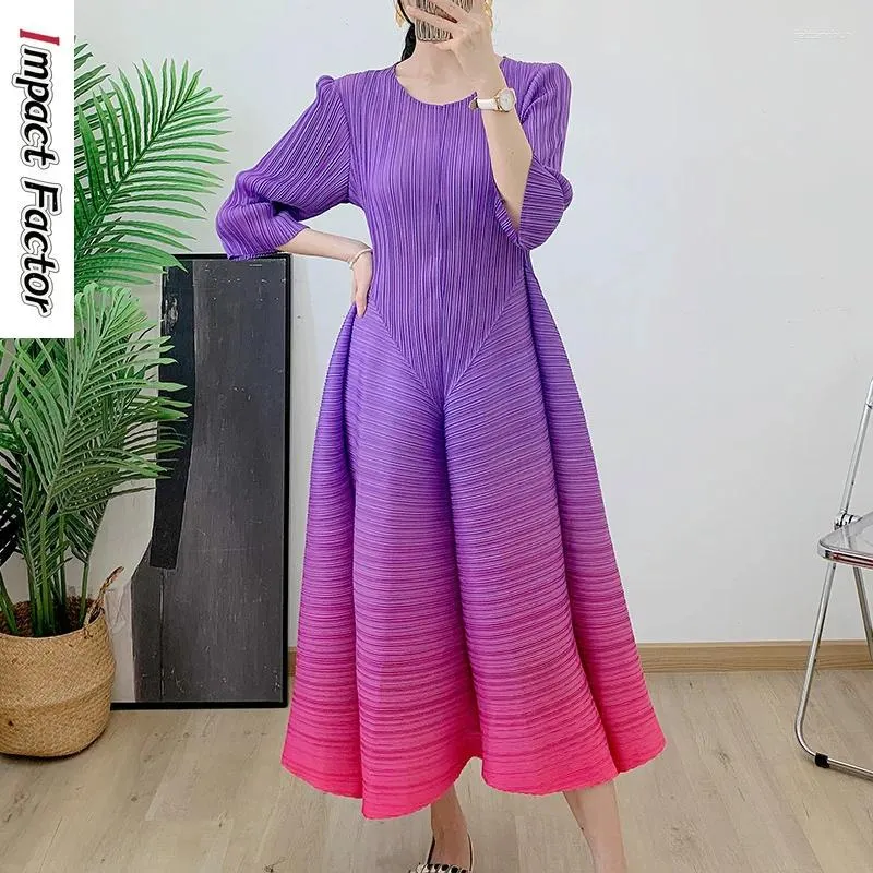 open lace back dress Classic 3/4 Sleeve Asymmetrical Neck Flowers Pleated Mermaid Mother of   VOS LEE